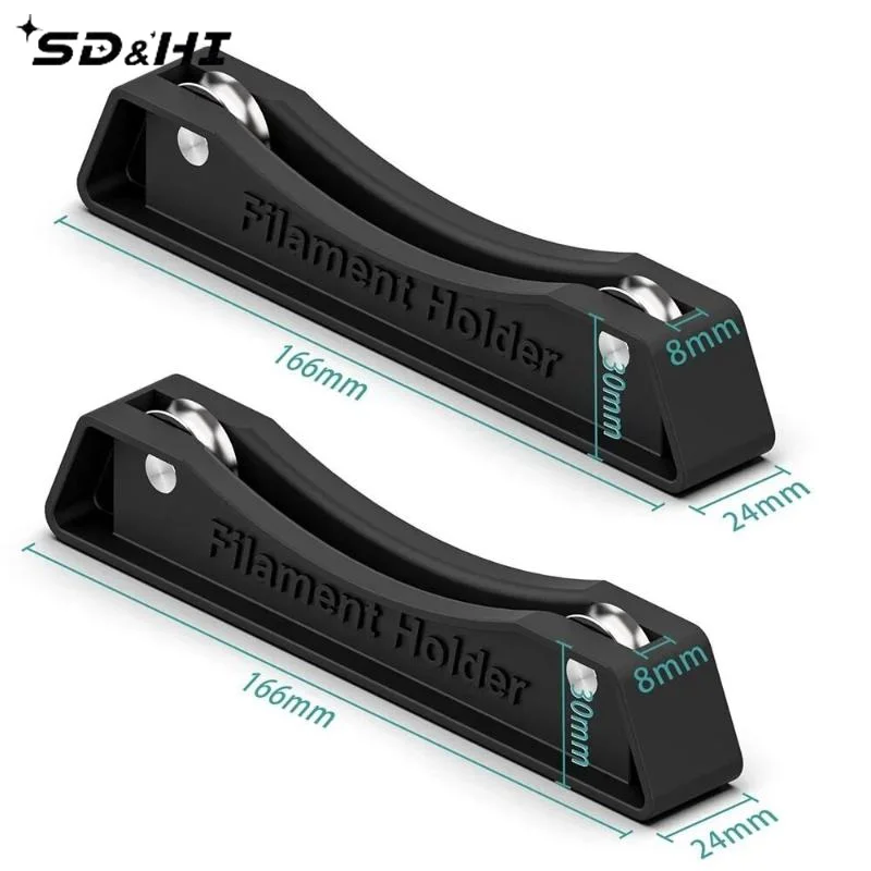 2Pcs Bearing Design Consumables Shelves Standard 1KG Filament Spool Holder Supplies Fixed Seat For 3D Printer Filament PLA/PETG