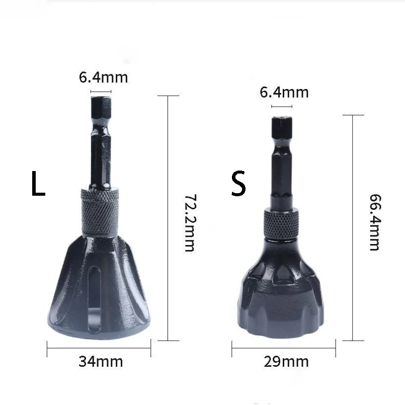 1Pc Hex Shank Thread Repair Tool - Deburring & Chamfering Function for Screw & Bolt Thread Restoration (Professional & DIY Use)