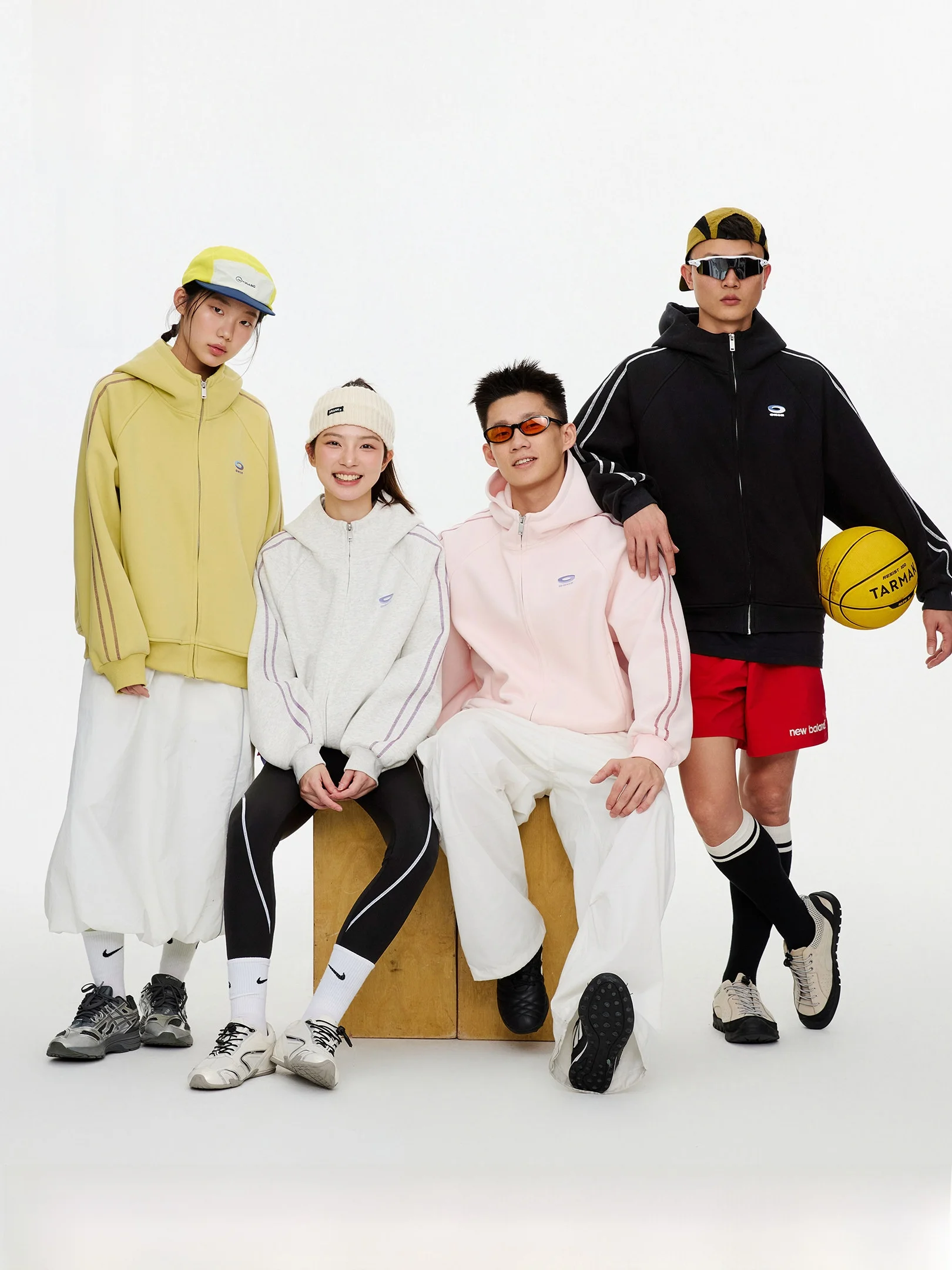 

Owox повседневная свободная толстовка с капюшоном Jaet женская весна-осень Hассu Line Color Blo свитшот длинное пальто на молнии для пар