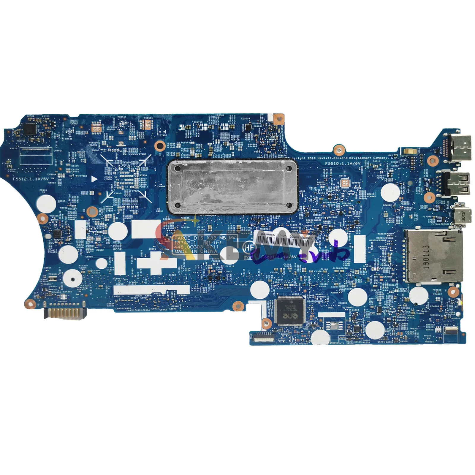 18742-1 ل HP بافيليون X360 14-DH اللوحة الأم للكمبيوتر المحمول مع i3 i5 i7 8th 10th Gen CPU L67766-601 L67767-601 100% تم اختبارها بالكامل