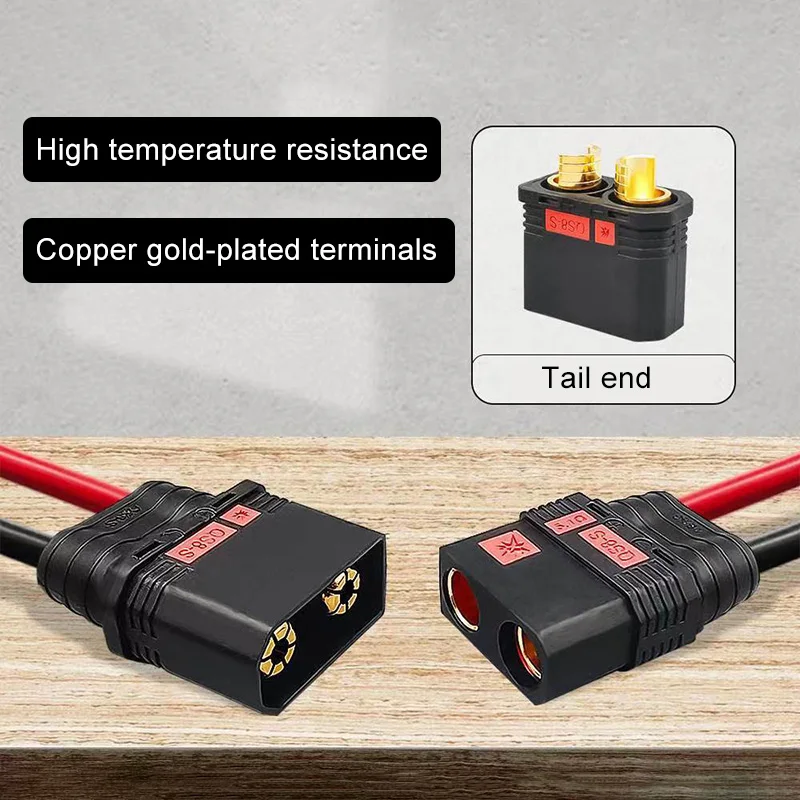 120A Male Female Battery Connector QS8 Aviation Model Forklift Electric Motorcycle Plug Anti Spark Charging Power Connectors