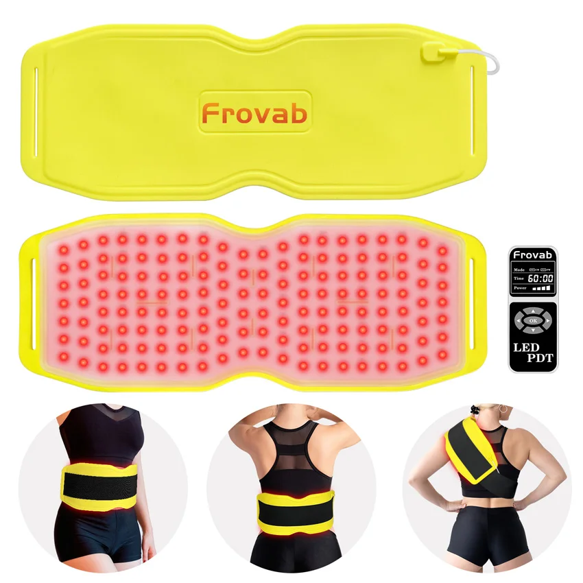 

Red Infrared Light Therapy Pad for Body Pain Deep Therapy Belt Back Knee Hands Feet Relief Portable 660nm 850nm Home Heating Pad