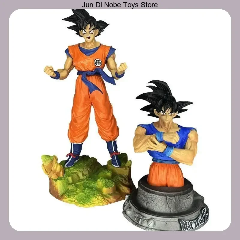 

Goku Dragon Ball Standing Pose with Bust Anime Figure Statue Model 33cm