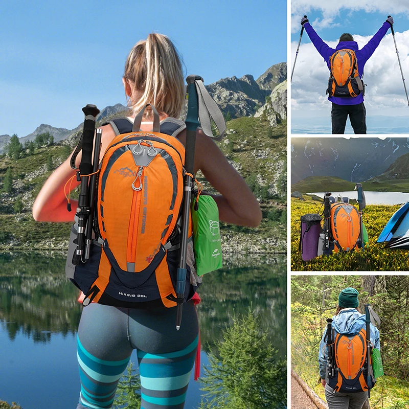 25L Bergsteigen Feuchtigkeitsspendende Trailrunning Rucksack Radfahren Fahrrad Und Motorrad Rucksack Marathon Wandern Mit 2L Wasser Tasche – Detail 1