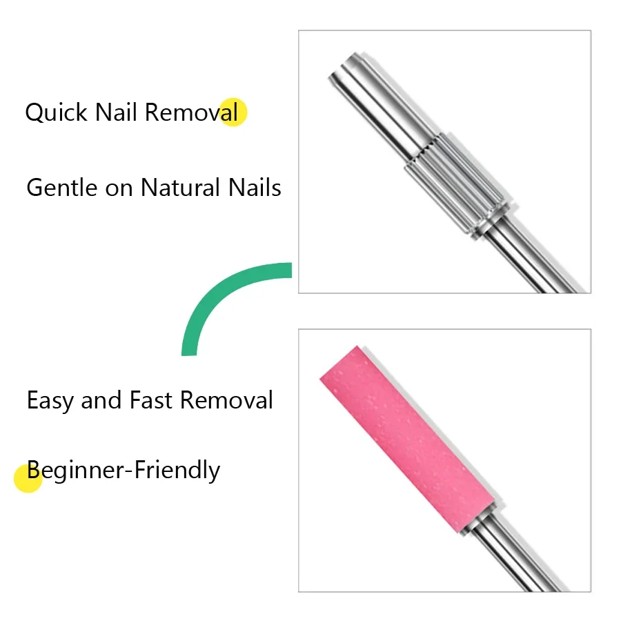 32 Stück 3,1 mm nahtlose Mini-Nagelschleifbänder UV-Gel-Acrylspitzen Polieren Entfernung Bohrer Werkzeugset für professionelle Maniküre