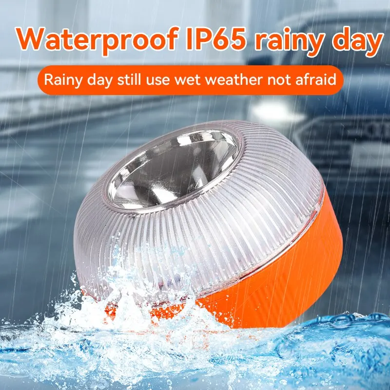 Rechargeable Car Emergency Light V16 Flashlight Road Accident And Waterproof Warning Repair Lamp Safety Accessory