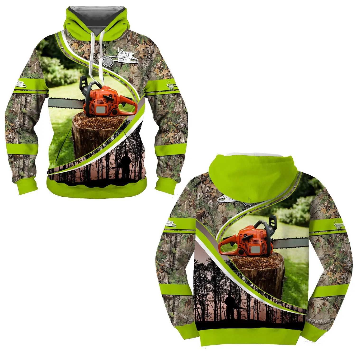 Newest Fashion Lumberjack Hoodies 3D All Over Printed Mens Sweatshirt Unisex Pullover Casual Shirt