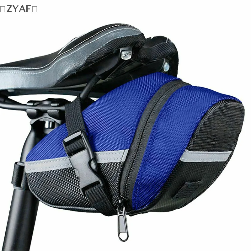 〔ZYAF〕 Bike Saddle Bag Bicycle Under Seat Storage Outdoor Rear Tail Pouch Cycling Bag Waterproof Cycling Tool