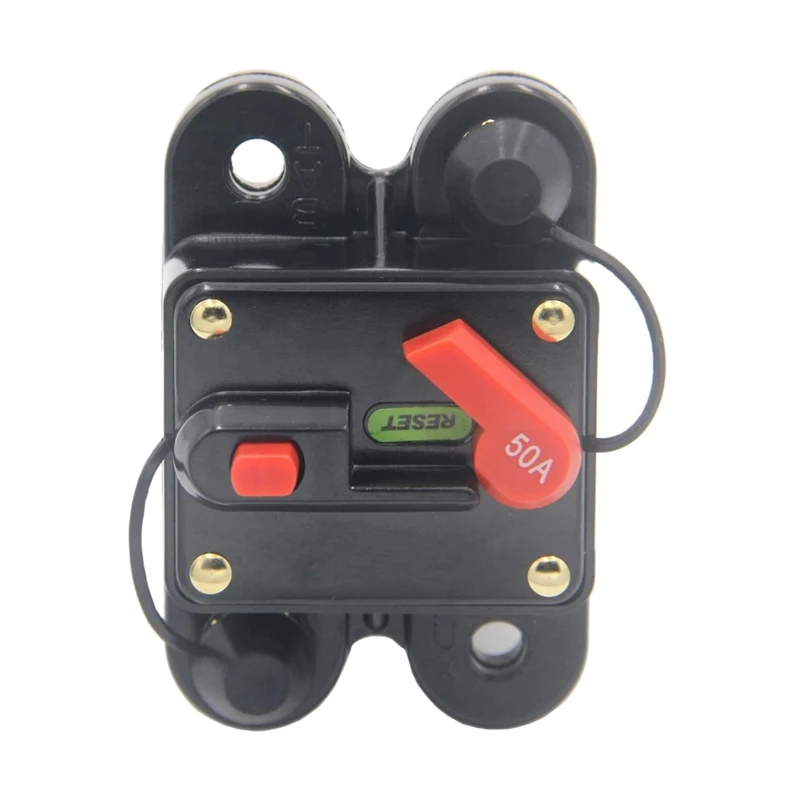 12V-24V DC 50 Amp Circuit Breaker For Car Marine Boat Bike Stereo Audio