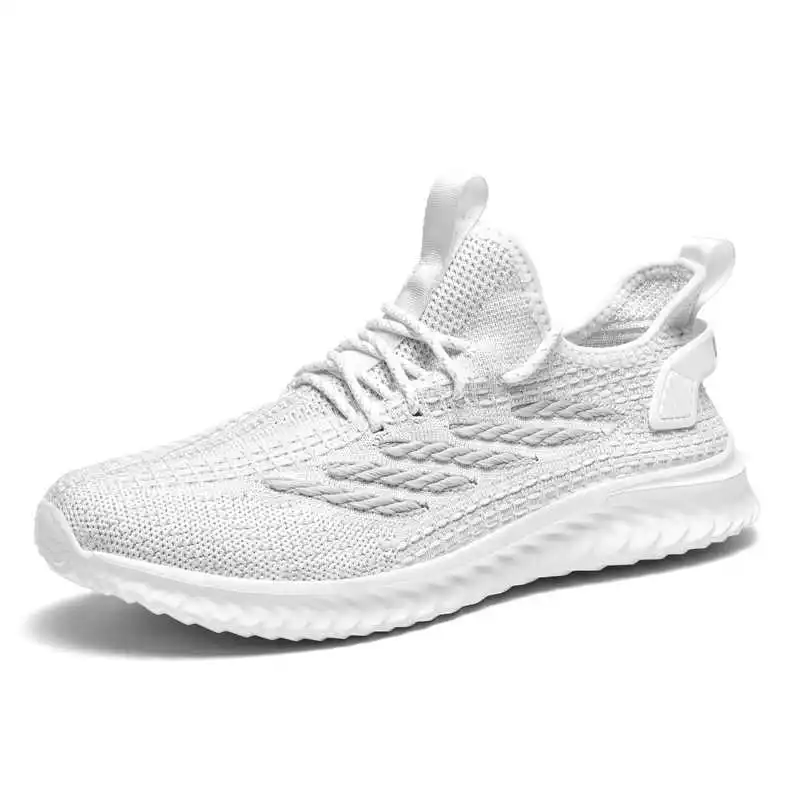Thick Bottom Thick Heel White Trainers For Men Golf Casual Sports Shoes For Men Best Fashion Sneakers High Brand Choes