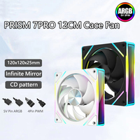 OEM PRISM 7 PRO ARGB Quiet Cooling Fan 4Pin PWM 65.5CFM/600-1800RPM Computer Chassis Fan