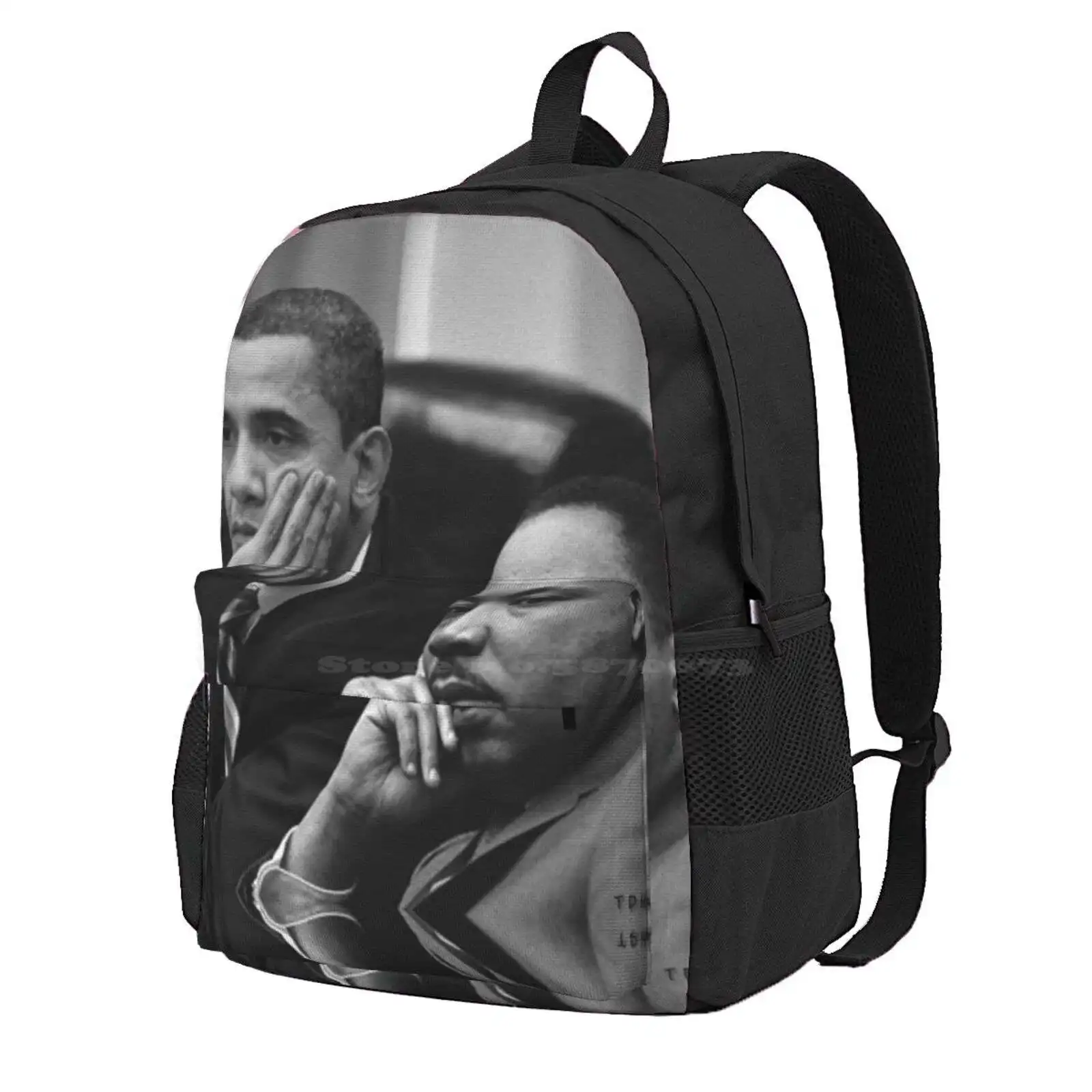 Obamartin Hot Sale Schoolbag Backpack Fashion Bags Barack Obama Martin Luther King Jr Mlk