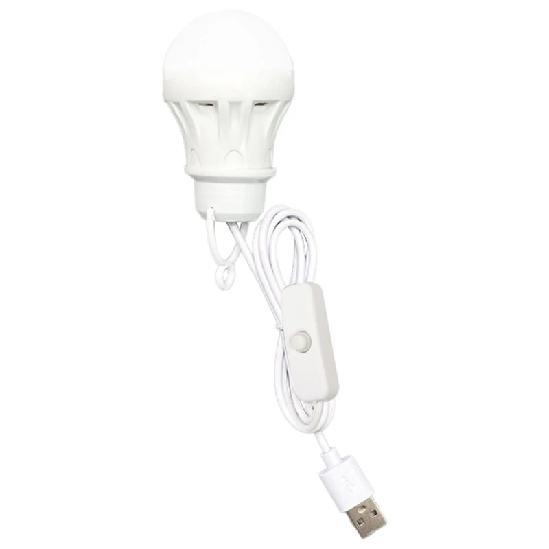 Outdoor Mini USB LED Study Light USB Extension Cable Portable 5V 3W Energy Saving Ball Lamp Bulb For Laptop USB Socket