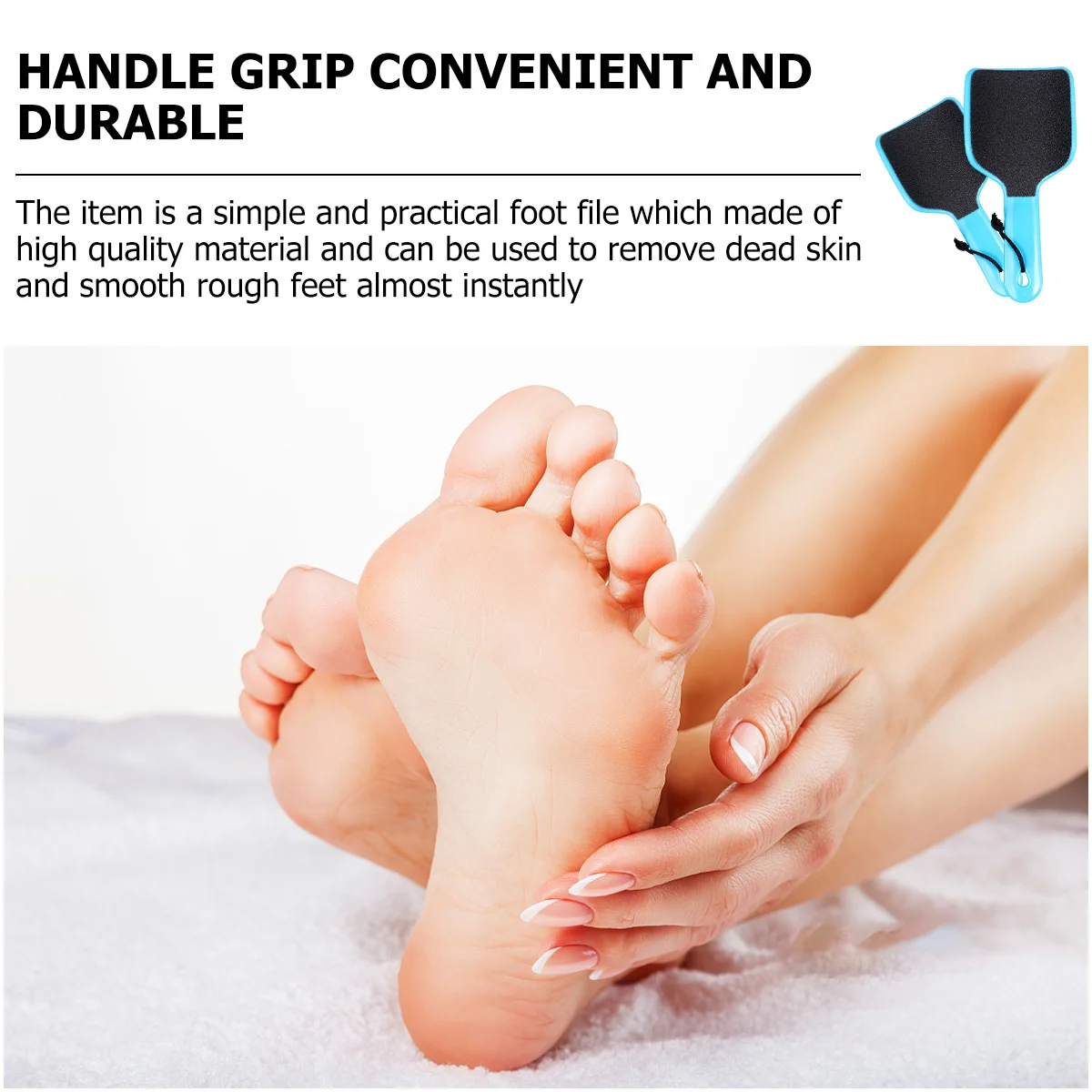 

2pcs Foot Rasp Double-Sided Arc Shaped Callus Remover For Dead Skin Pedicure Tool Foot File Exfoliator Scrubber Nail Care