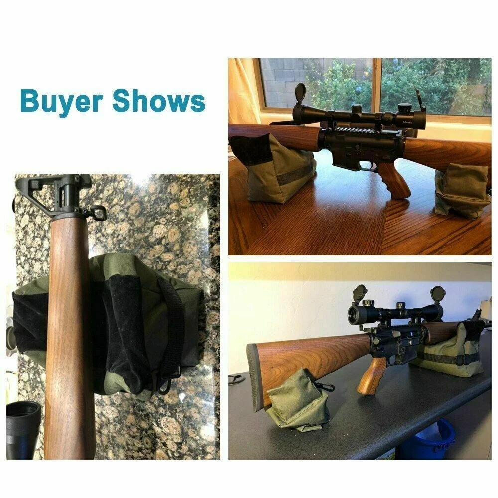 

2 упаковки, незаполненный сверхмощный мешок с песком для стрельбы на открытом воздухе, поддержка скамейки с застежкой-молнией для наполнения песком/путешествий