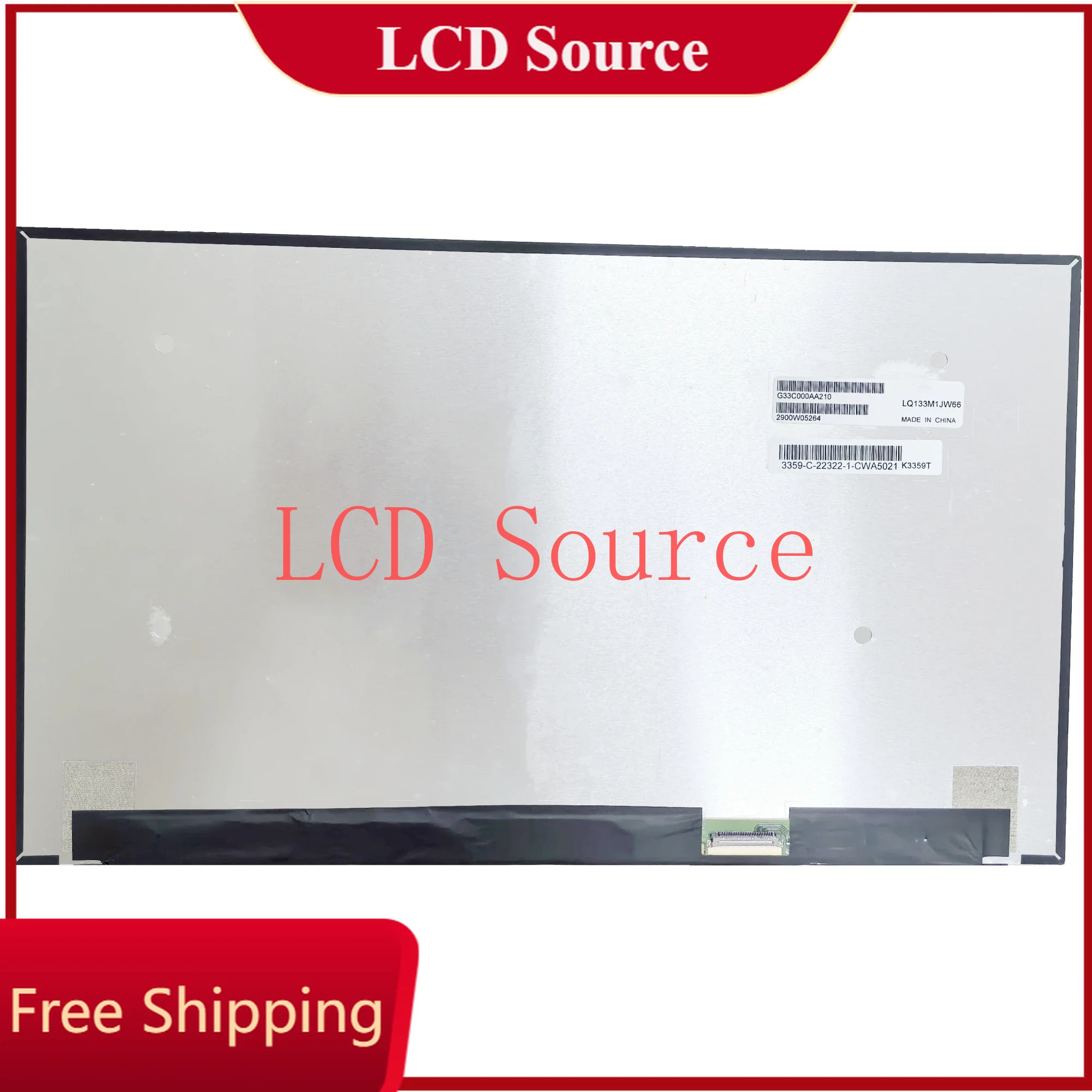 

LQ133M1JW66 13.3" IPS 1920x1080 EDP LCD Display Panel Replacement Laptop