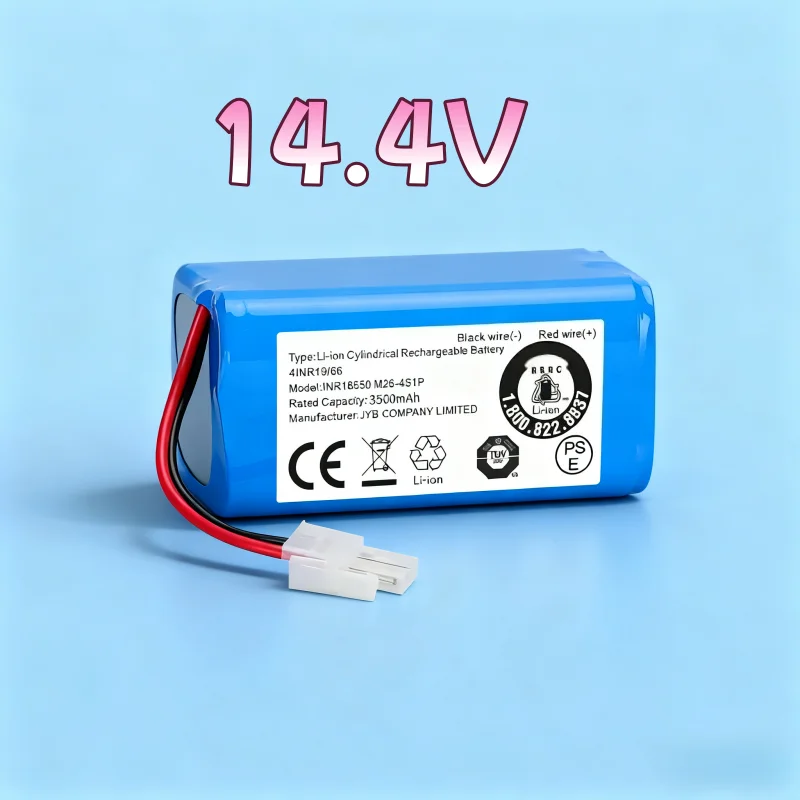 

3500mAh Lithium Battery for ILIFE A4 A4s V7 A6 V7s Plus Robot Vacuum Cleaner, 14.8V 4S1P Replacement Parts Long Lasting