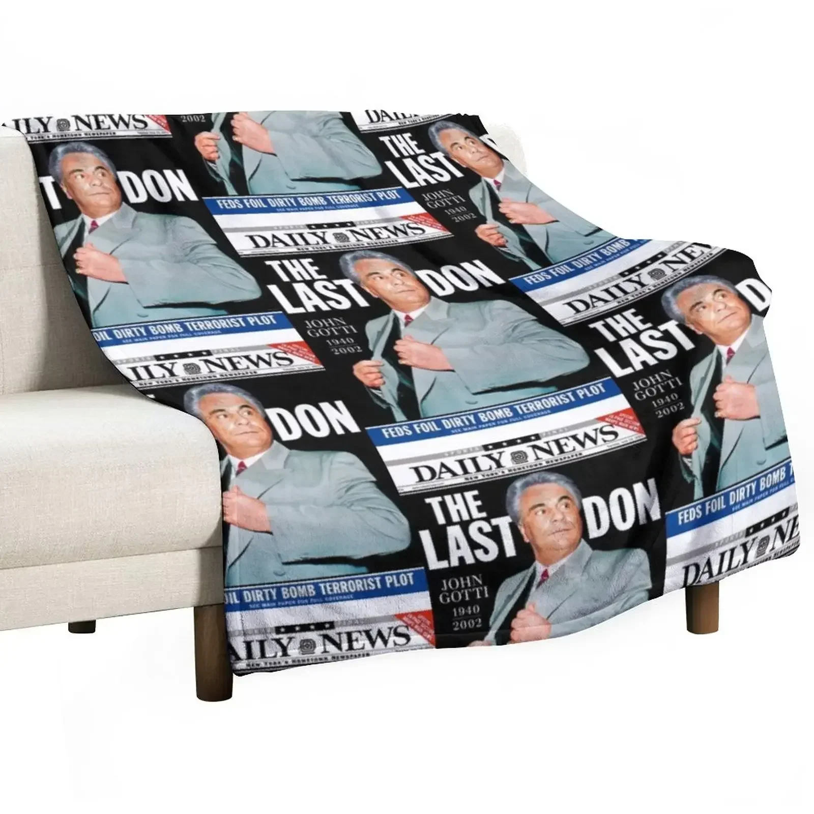 

John Gotti The Last Don Throw Blanket Thermals For Travel Luxury valentine gift ideas Blankets