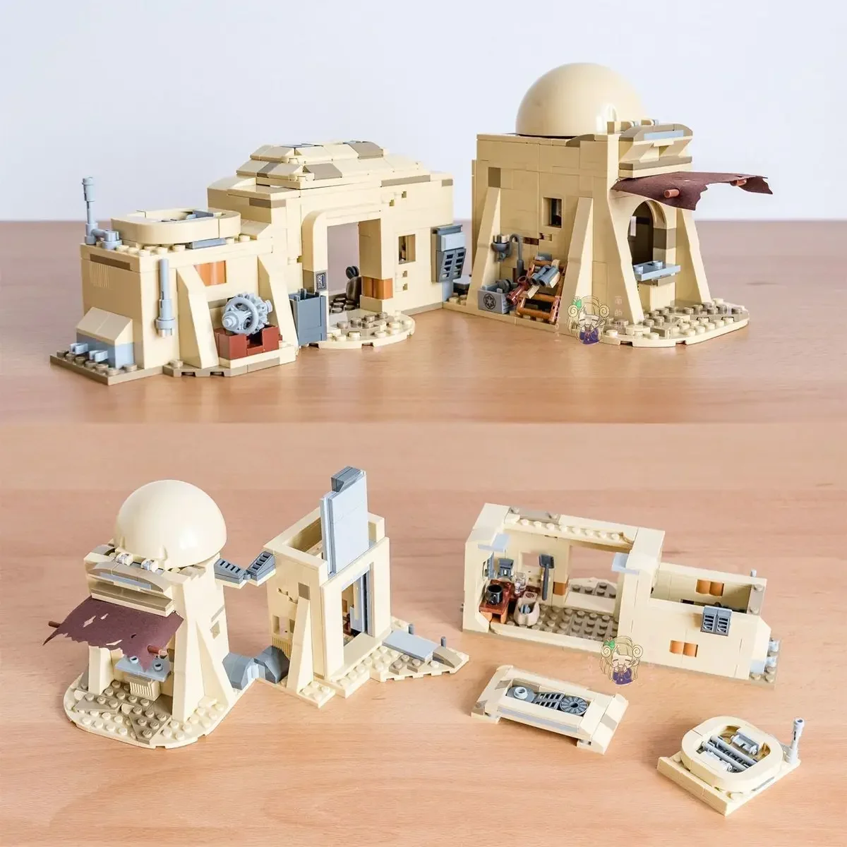 3187 elementów Zestaw Mos Eisley Kompatybilny z 75290 Model z Klocków Konstrukcyjnych