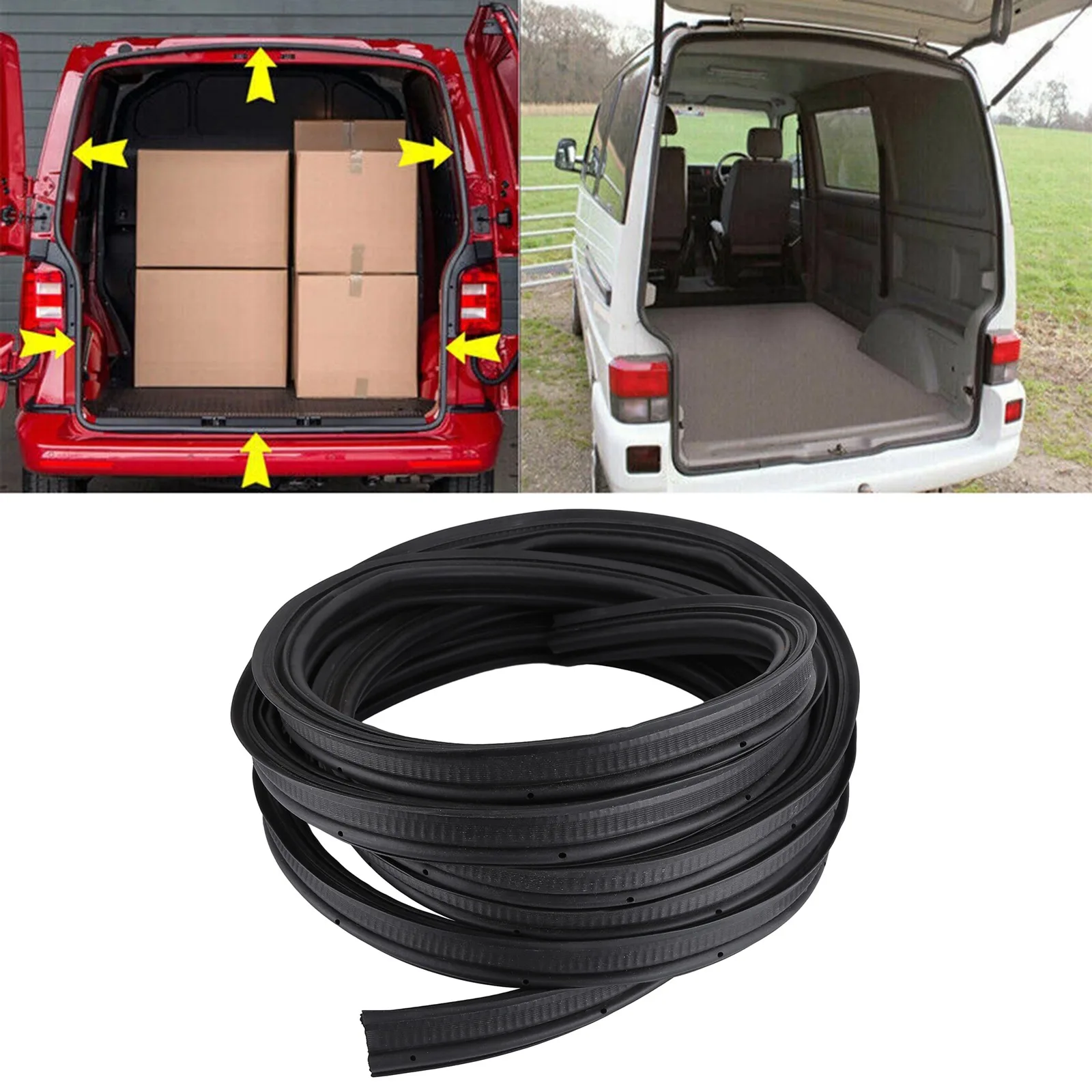 Tailgate Seal Frame Seal Compatible for VW Transporter T4 721827705B Tailgate Gasket Seal Tailgate