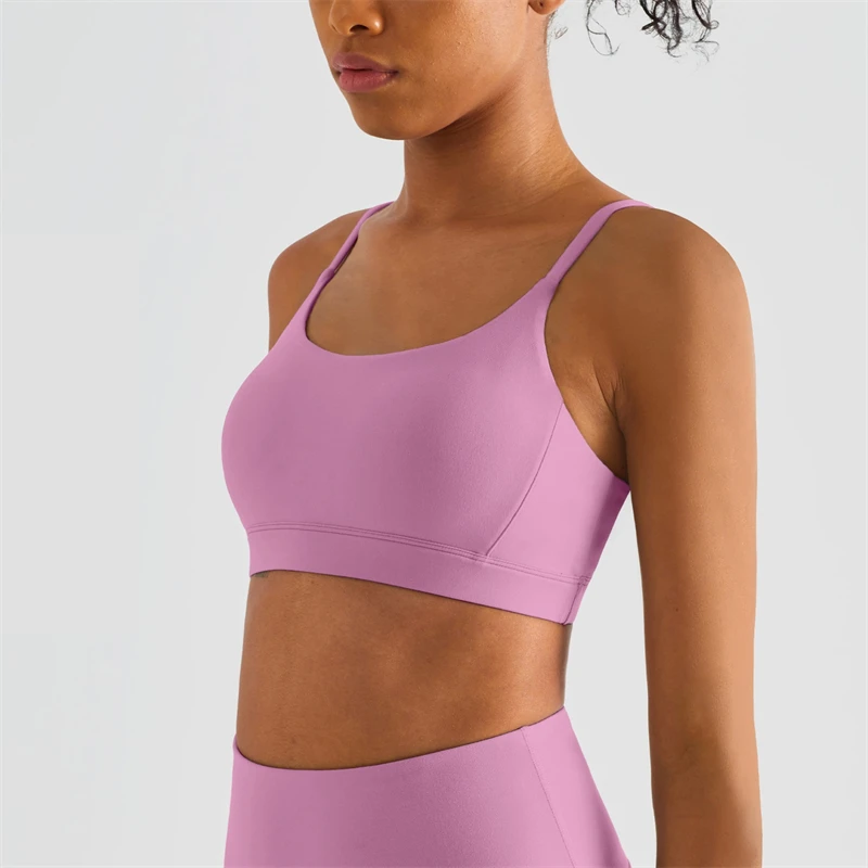 Seksowny biustonosz sportowy do jogi bez pleców Damski biustonosz do ćwiczeń na siłowni Crop Top Kamizelka Odporny na uderzenia biustonosz fitness