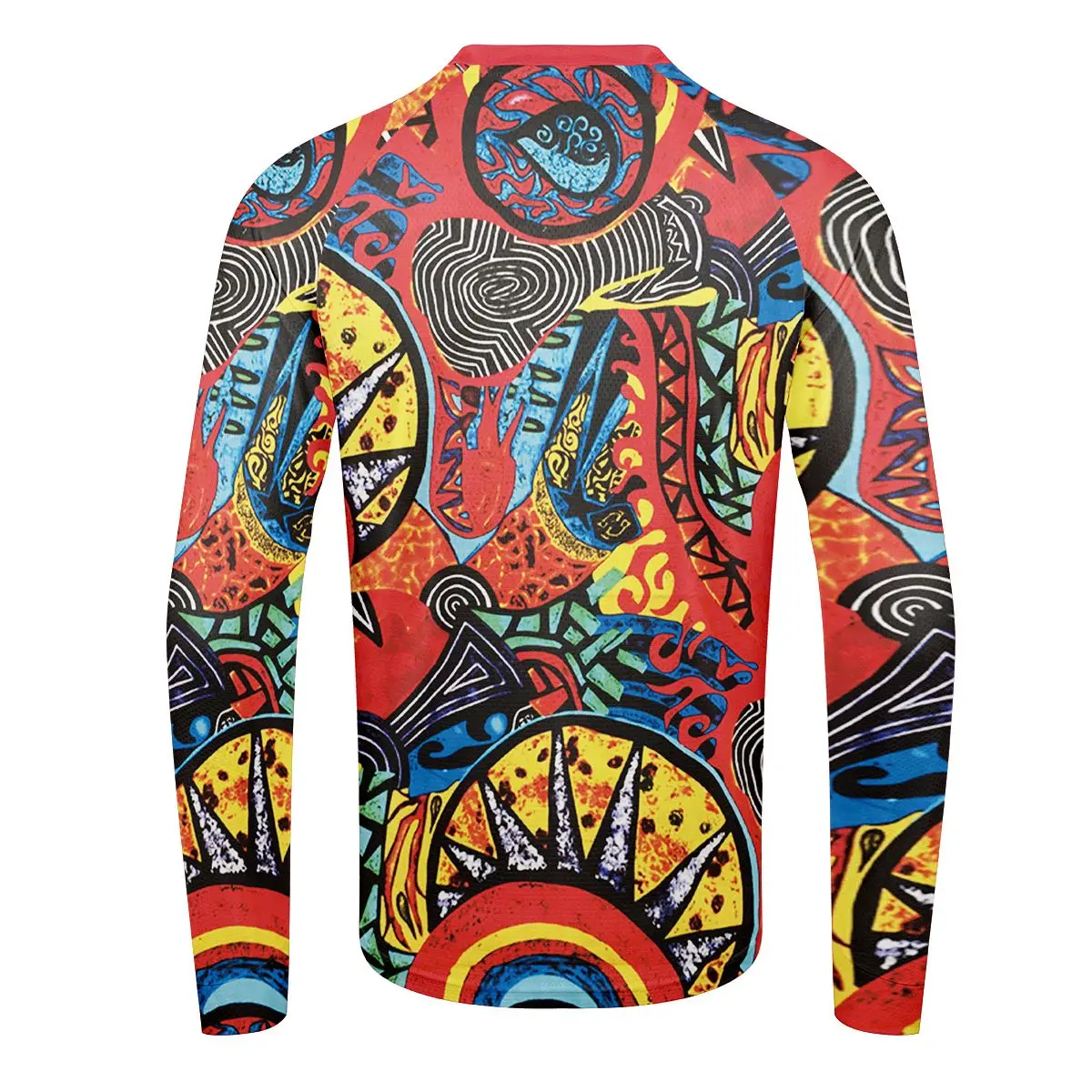 Men\'s 3D-printed Funny Pattern Long Sleeve Downhill Jersey 1pc Max Storm Cycling Quick-Dry Racing MTB Breathale Cycling Wear