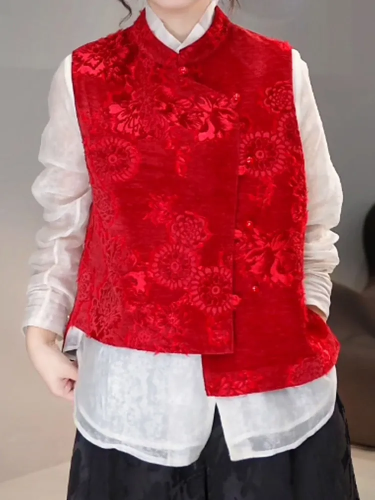 

Casual Sle Women's Single-Button Jaet Vest Spring New Design Sensation Stand Collar Leisure Top Small ence