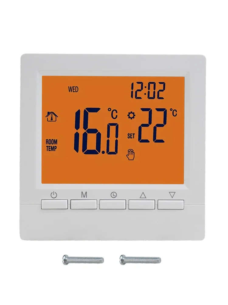 LCD Screen Battery Powered Thermostat Simple Installation Intelligent Temperature Control Consistent Room Temperature