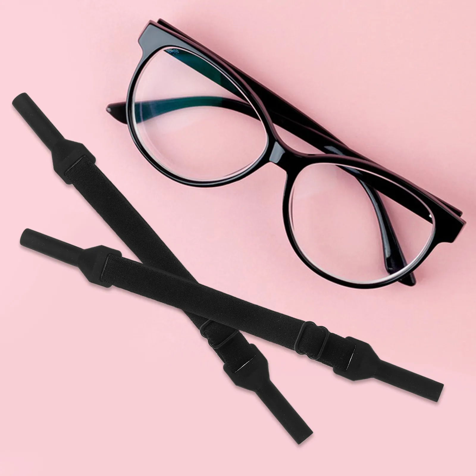 

6Pcs Adjustable Elastic Sports Glasses Strap Anti Slip Eyeglass Holder for Men Women Running Cycling Gym Outdoor Activities