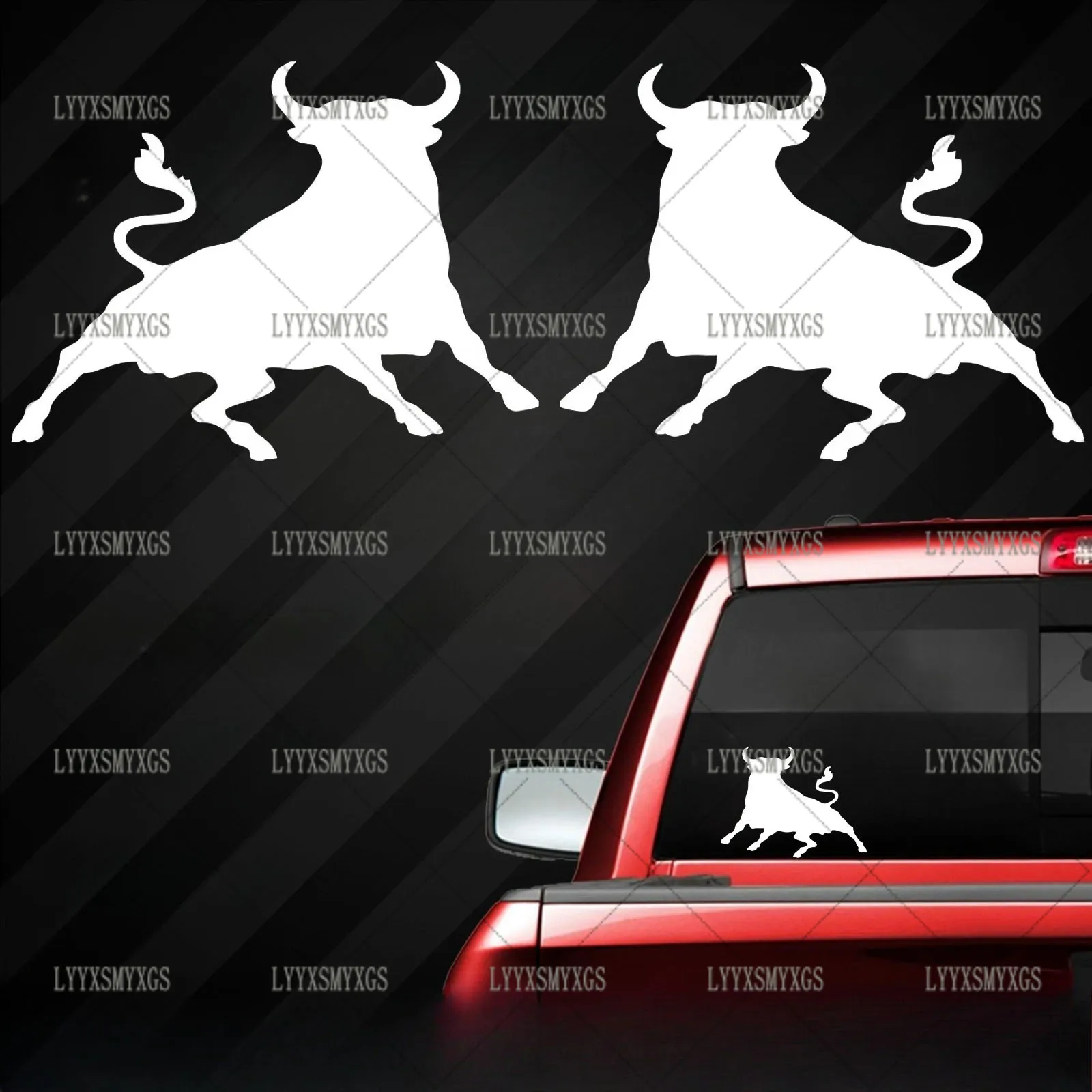 

Self-Adhesive Custom Spanish Bull Car Stickers Waterproof Sunscreen Vinyl Decal PVC Wholesale Car Decoration