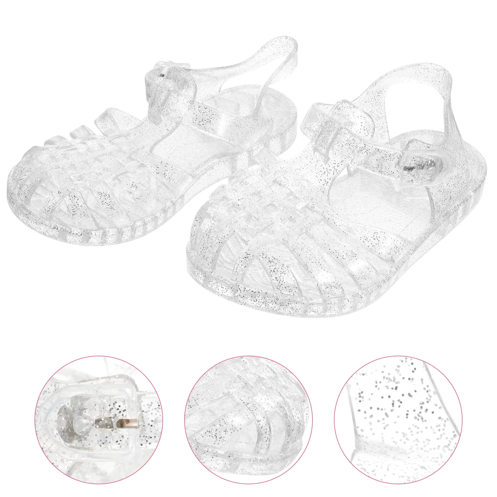 

Soft Sole Toe Shoes Water for Kids Casual Sandals Summer Children Flash Supple-soled Girl Pvc Beach Girls Fashion