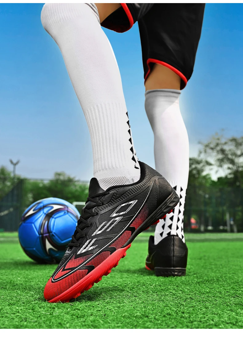 Neue Herren-Fußballschuhe Futsal High Ankle Atmungsaktiv Rutschfest Hochwertige Ultraleichte Fußballschuhe Sportschuhe für Outdoor-Wettkämpfe – Detail 26