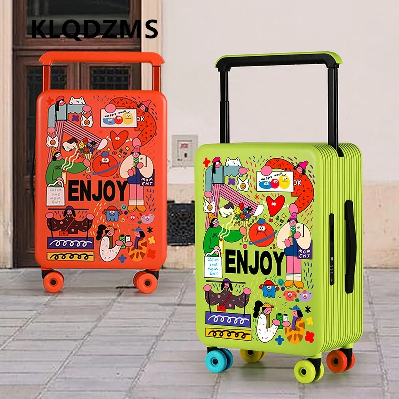 KLQDZMS Koffer auf Rädern, 20-Zoll-Boarding-Koffer, 24 Zoll ABS + PC-Trolley, 26 Zoll große Kapazität, Reisetasche auf Rädern, Kabinengepäck