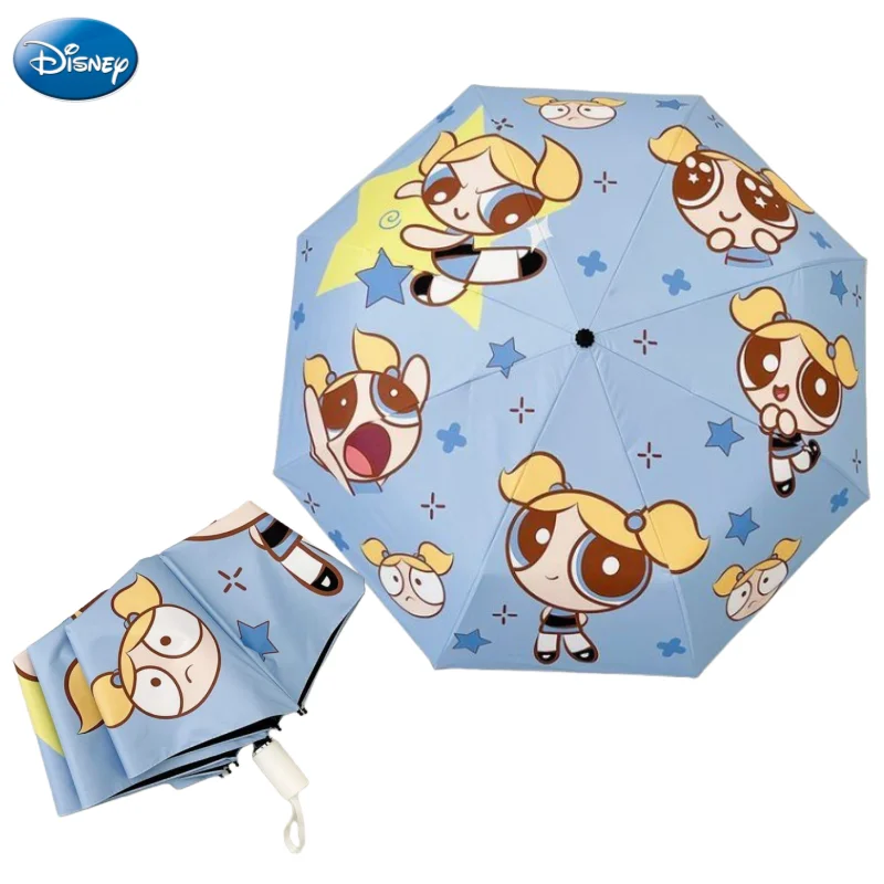 

Милый мультяшный автоматический солнцезащитный зонтик для девочек с бабочкой и диснеевским парусником от дождя или блеска креативный складной зонтик солнцезащитный зонтик