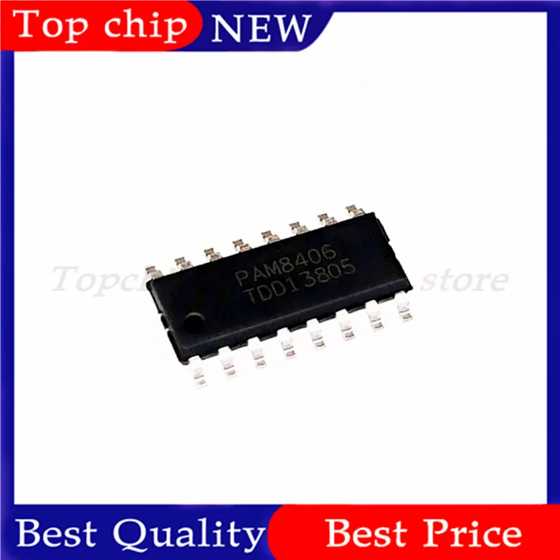 5pcs PAM8406 SOP16 stereo audio amplifier IC