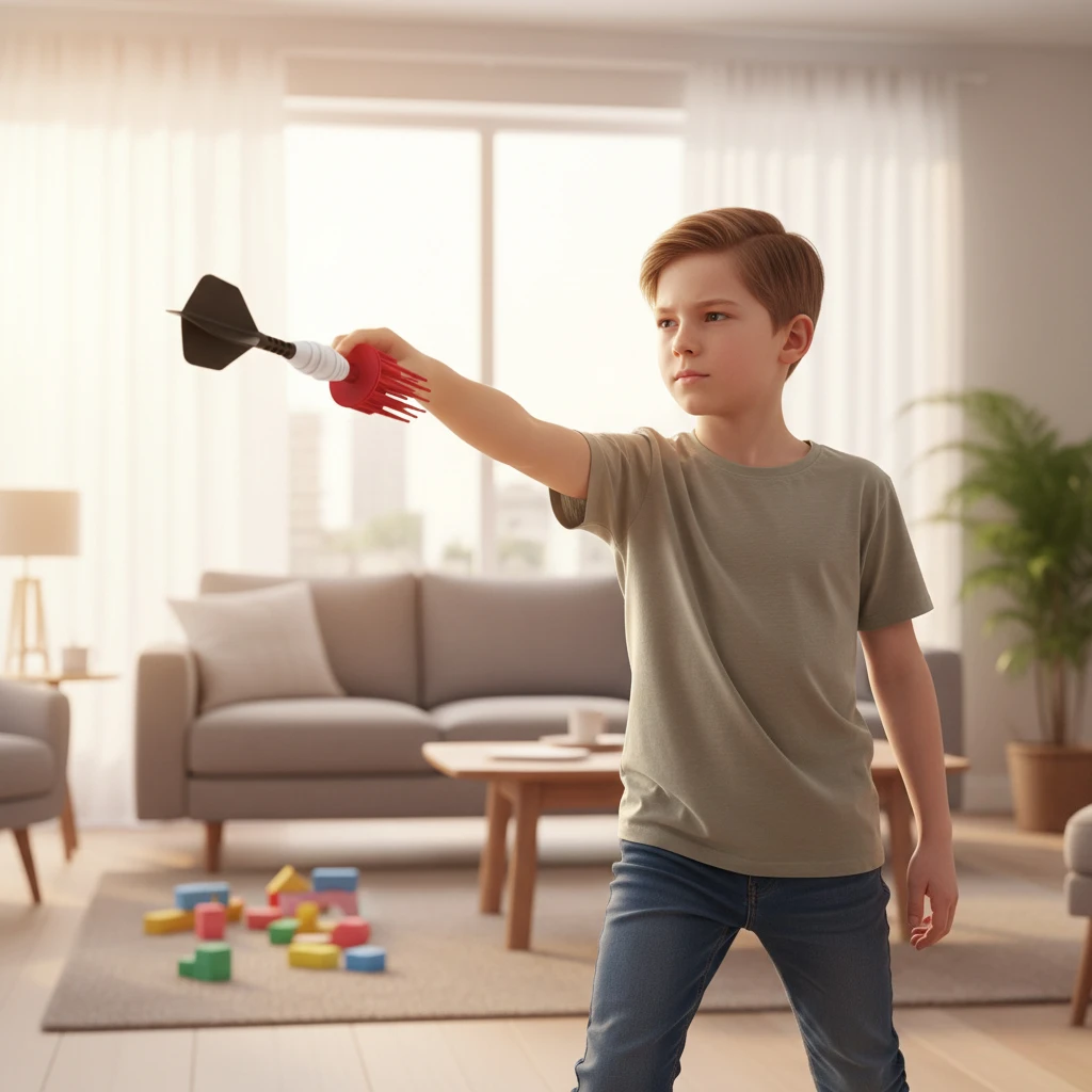 Set di freccette con punta morbida, bersaglio per lanciare le freccette, sport all'aria aperta, giocattolo educativo e interattivo per genitori e figli, regalo di Natale