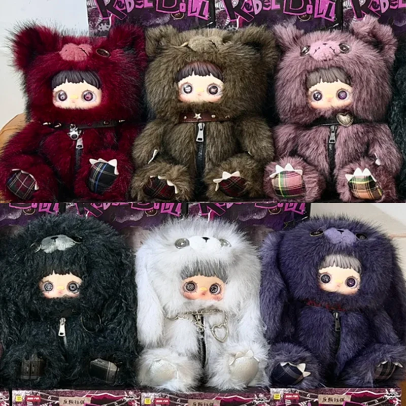 

NEW MayMei 400% Pendant big Doll Rebel Doll Series Mystery Box Maymei Bear Bunny Plush Blind Box Toy Action Figure Surprise Bag