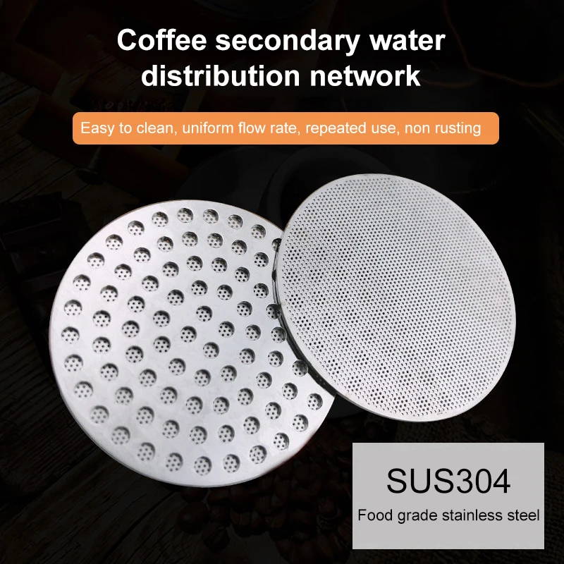 Espresso Puck Screen, Reusable Metal Coffee Filter, Double Layer Stainless Steels 51mm 53mm 58mm, Coffee Accessories