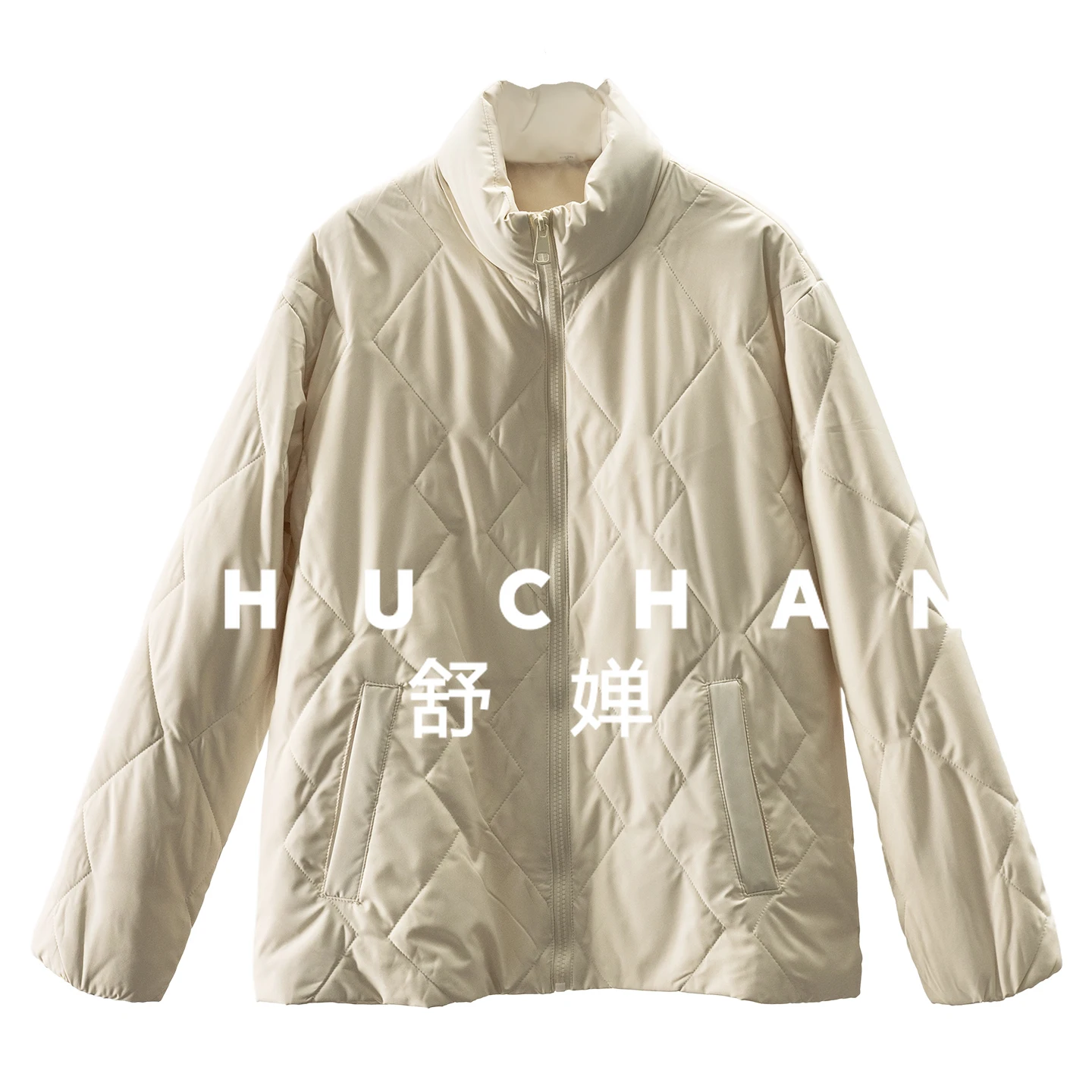 

Light and Warm Light and Warm, High-quality Rhombus Quilted Mulberry Silk Cotton Clothes Women 45I6