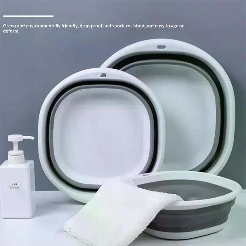 

Travel Big Washbasin Folding Washbasin Portable Household Compression Basin For Student Dormitory Bathroom Accessories