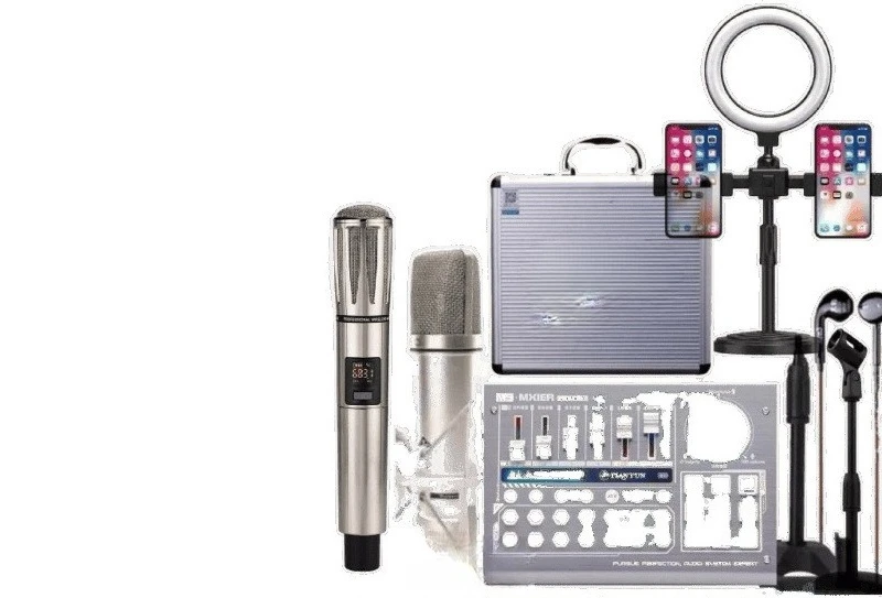 Digital Mixer Sound Card Mobile Phone Computer Indoor Outdoor Douyin Live Wireless Microphone