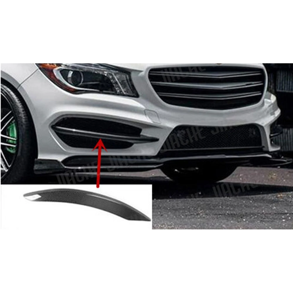 

Для Mercedes Benz CLA Class W117 CLA250 Sport 2014-2016 передний бампер из углеродного волокна, вентиляционное отверстие, средняя накладка, противотуманная фара, комплект Canard