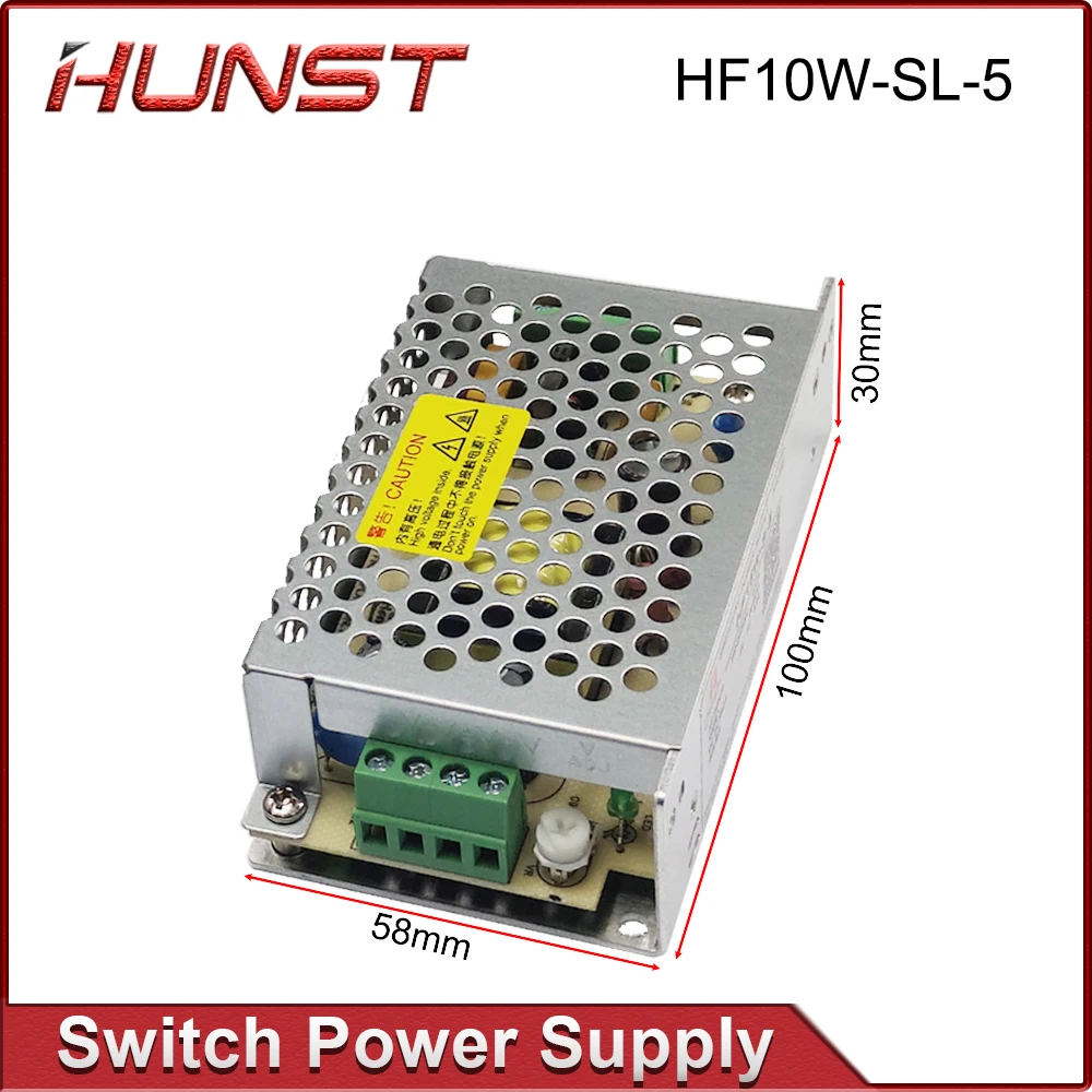 Hunst HF10W-SL-5 Hengfu Switching Power Supply 5V 5.0A for CO2 Fiber Laser Marking Machine JCZ Control Card Power Supply.