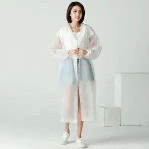 1 قطعة معطف المطر مقنع النساء الرجال للماء سميكة للماء السياحة في الهواء الطلق المشي لمسافات طويلة المطر المعطف المنتجات أفضل 12 مبيعات معاطف واق من المطر سيدة - رقم 4