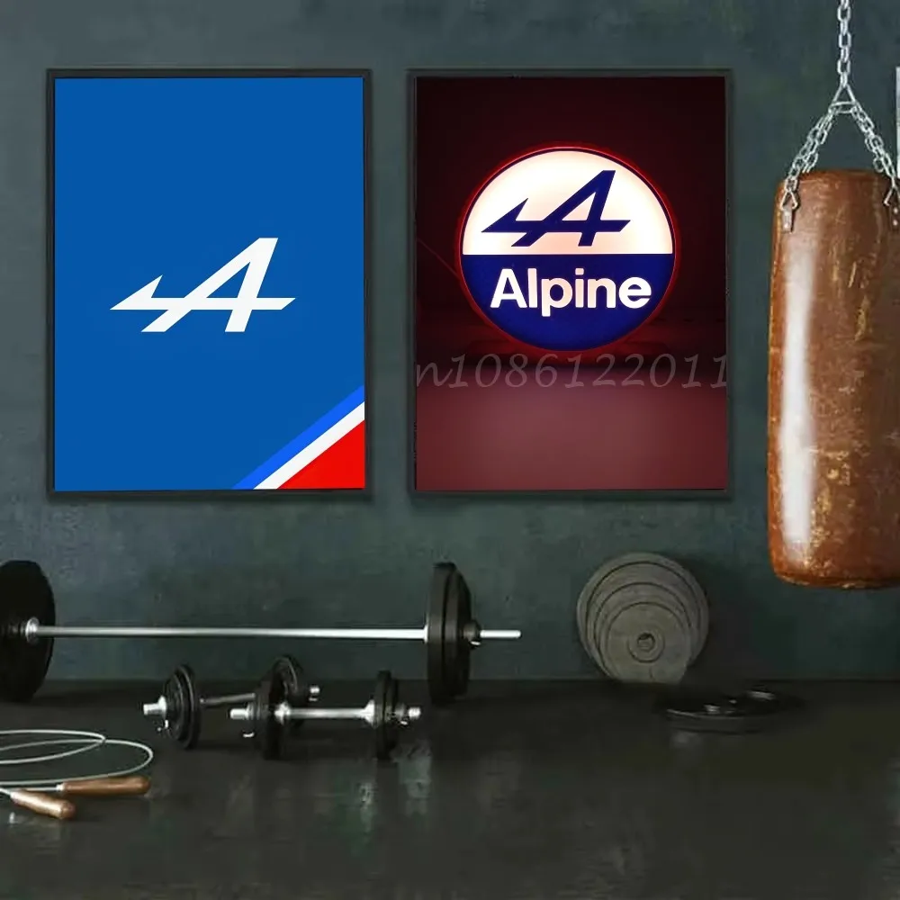 1 шт. постер с логотипом A-Al-pine, самоклеящаяся художественная водостойкая бумажная наклейка, кофейня, бар, декор стен комнаты