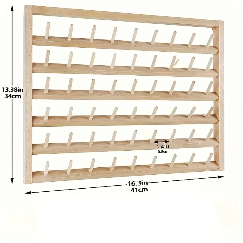 Wooden Wall Mounted Spool Rack 5