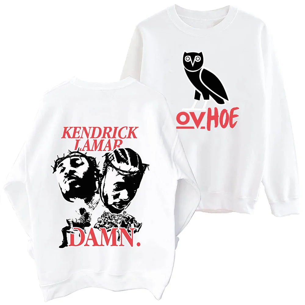 Kendrick Lamar Not Like Us  Sweatshirt Harajuku Round Neck Long Sleeve Oversized