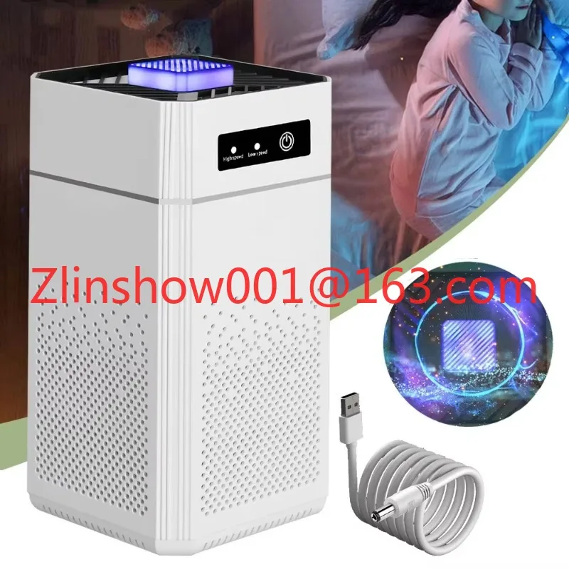 Purificador de aire para alergias en el hogar, purificador de aire 3 en 1 para pelo de mascotas, limpiador con esponja aromática para un mejor sueño