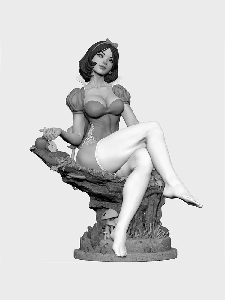 Snow Princess Resin Model Kits, Unpainted Figure, Sem Cor, RW-1291, 1:24, 1:18