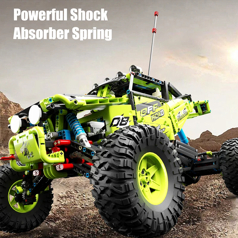 Off-road Vehicle Technical Car APP Remote Control Moter Power MOC Building Blocks Bricks Programming Gifts Toys Children Kids